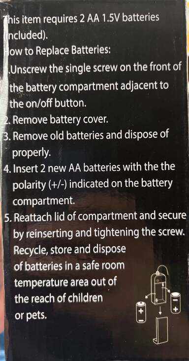 ROC Party LED Light Up Mask, Blue Neon Glow, Adult Novelty Costume Mask - Picture 3 of 3